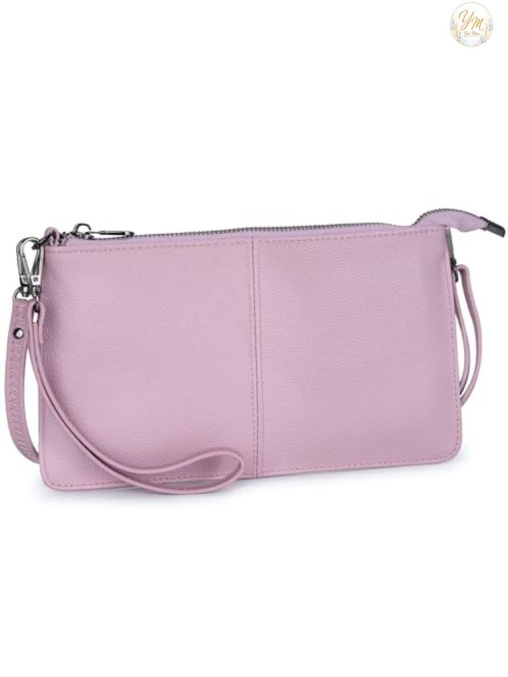 Genuine Leather Wristlet Crossbody Wallet Clutch Evening Bag